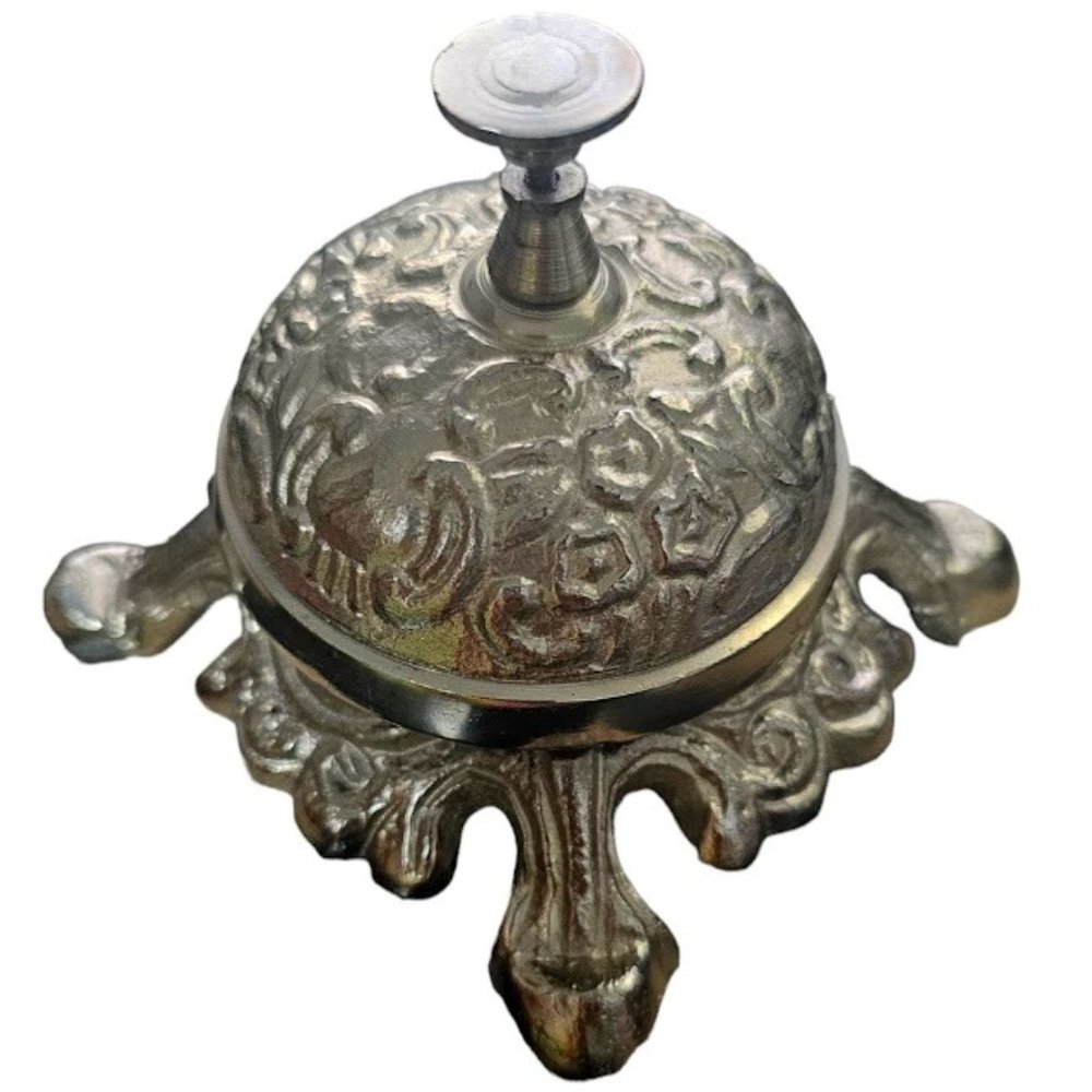 EUC | Antique Vintage Style Bell | Ornate Table Desk | Hotel Service Reception